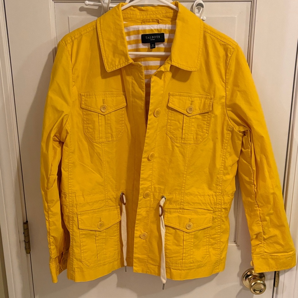 Talbots Yellow jacket 16 petite in excellent condtion